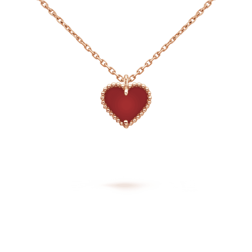 18K Sweet Alhambra Heart Pendant Necklace