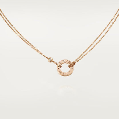 18K Love 2 Diamond Necklace