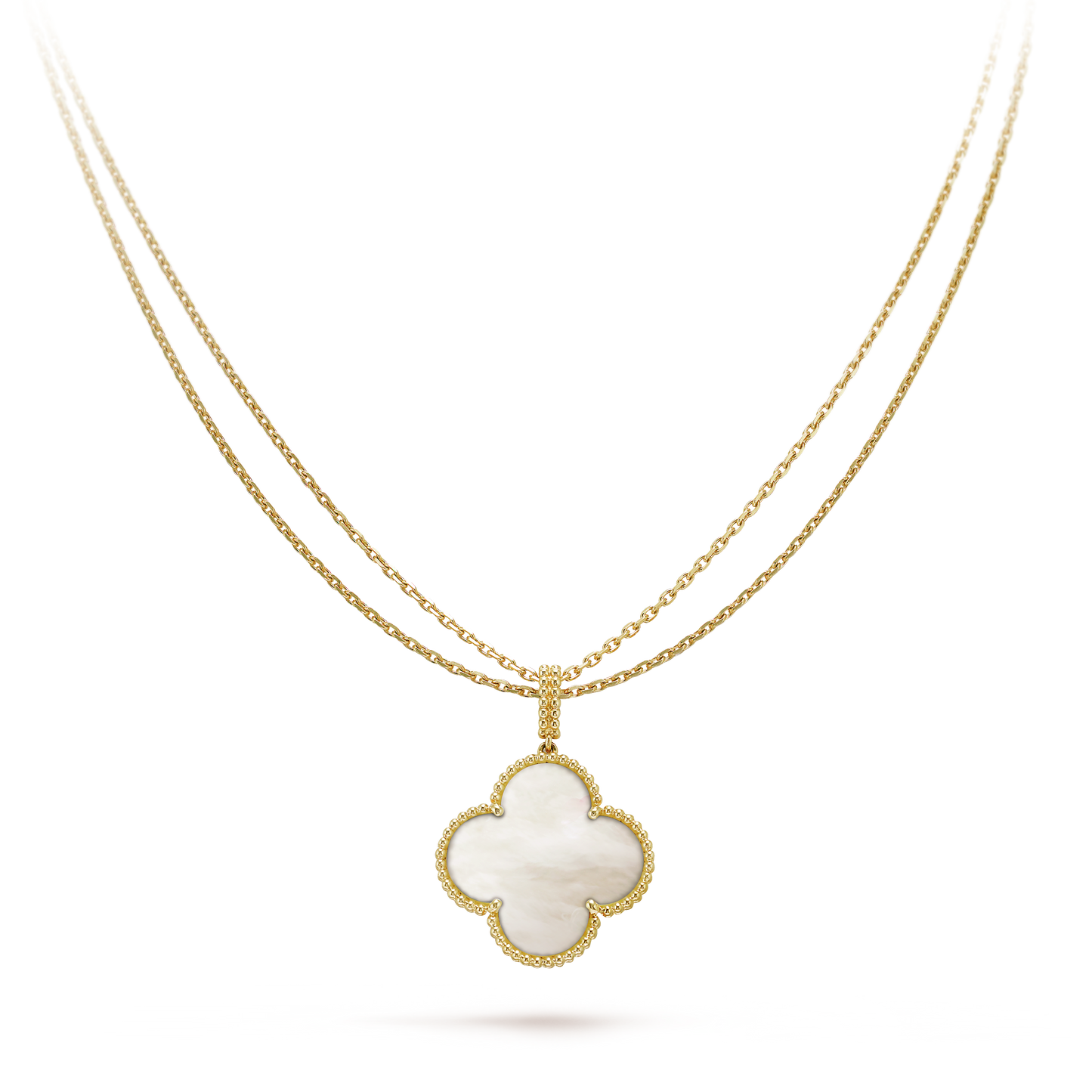 18K Magic Alhambra One Motif Pearl Necklace