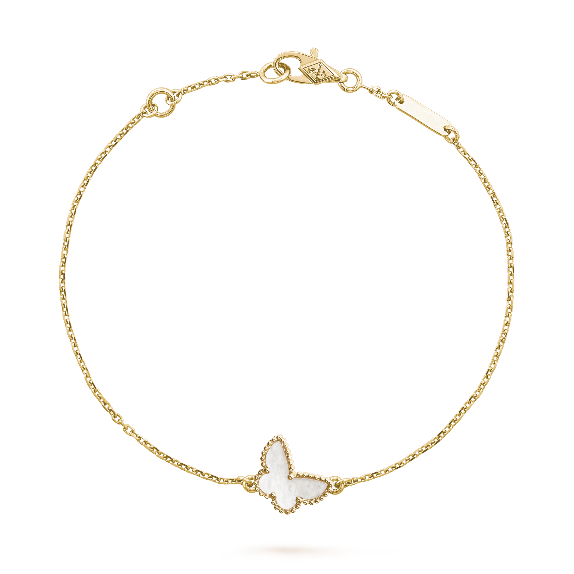 18K Lucky Alhambra Butterfly Pendant Bracelet