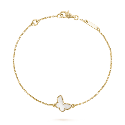 18K Lucky Alhambra Butterfly Pendant Bracelet