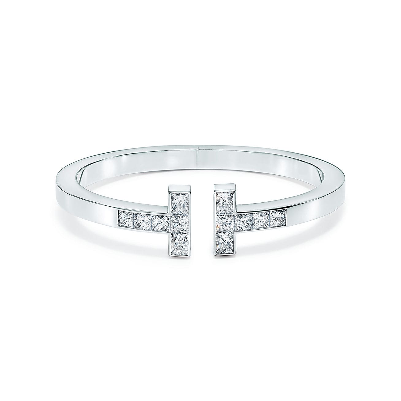 18K T Diamond Square Bracelet