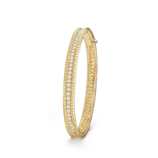 18K Perlée Diamonds One Row Bracelet