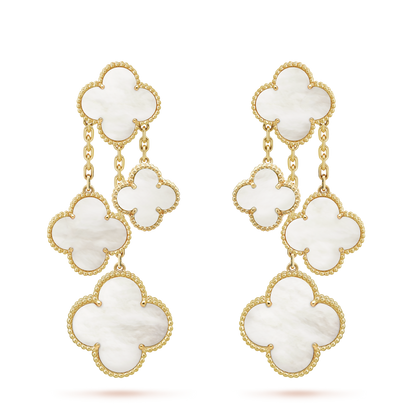 18k Magic Alhambra Four Motifs Earrings