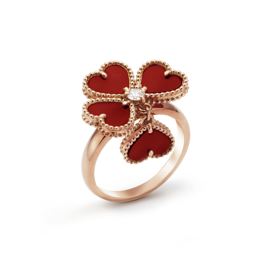 18K Sweet Alhambra Effeuillage Ring