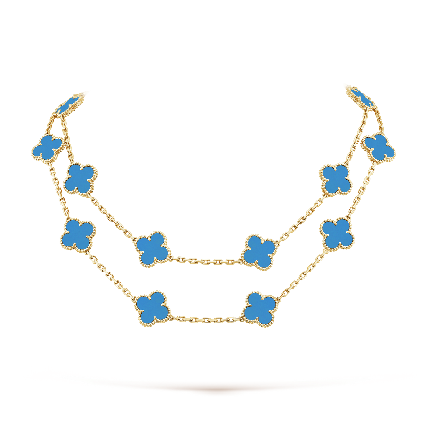 18K Vintage Alhambra 20 Motifs Long Necklace