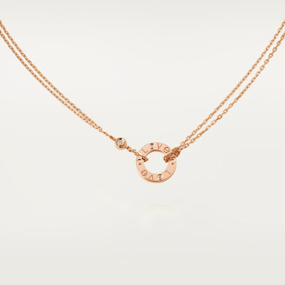 18K Love Diamond Necklace