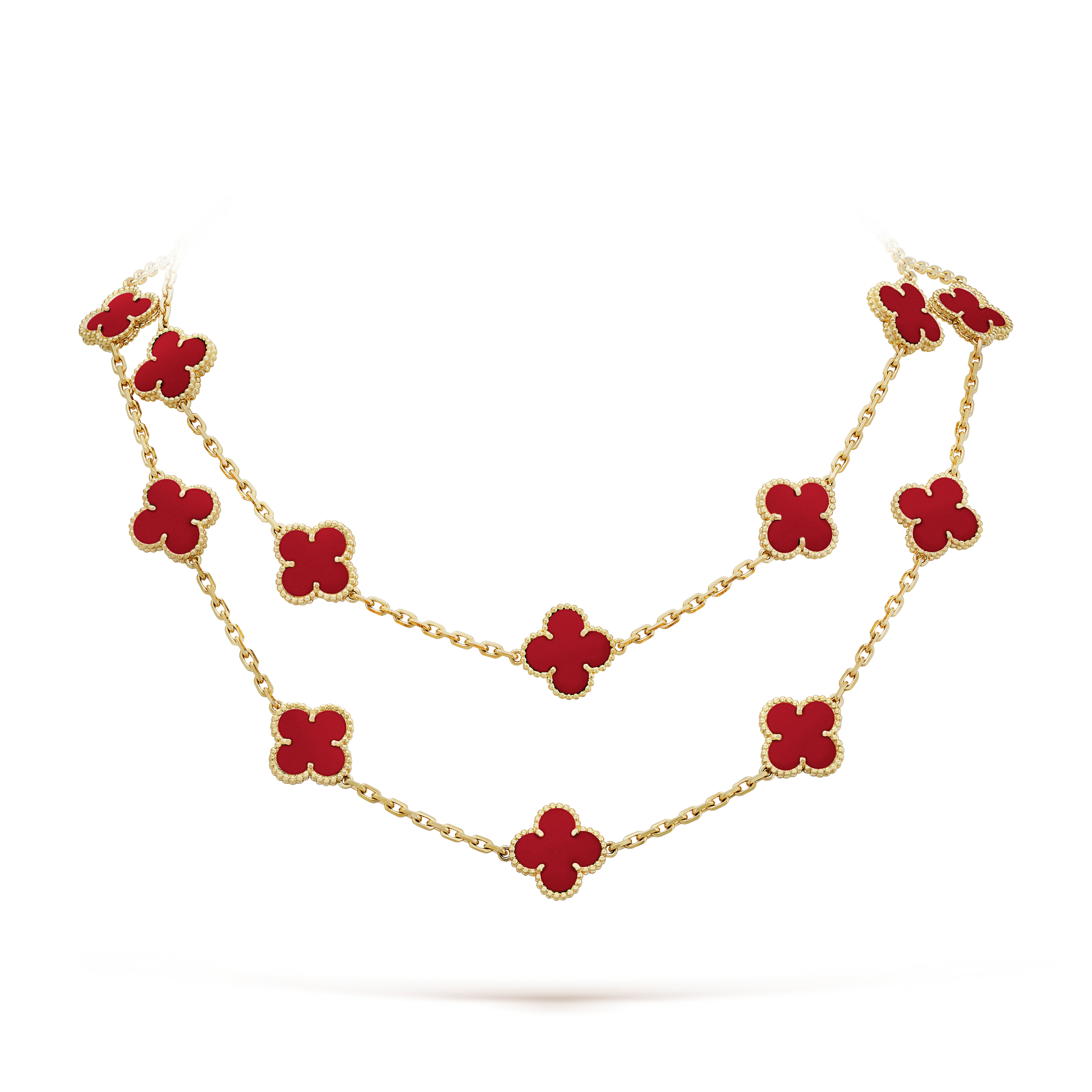 18K Vintage Alhambra 20 Motifs Long Necklace