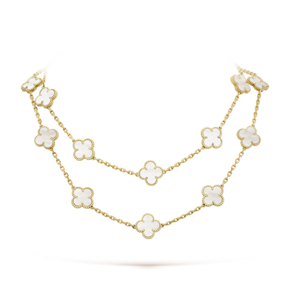 18K Vintage Alhambra 20 Motifs Long Necklace