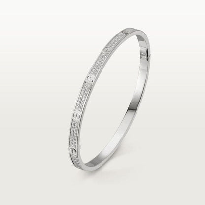 18K LOVE BRACELET 3.65MM DIAMOND-PAVED