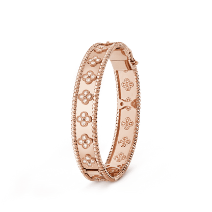 18K Perlée Clovers Bracelet