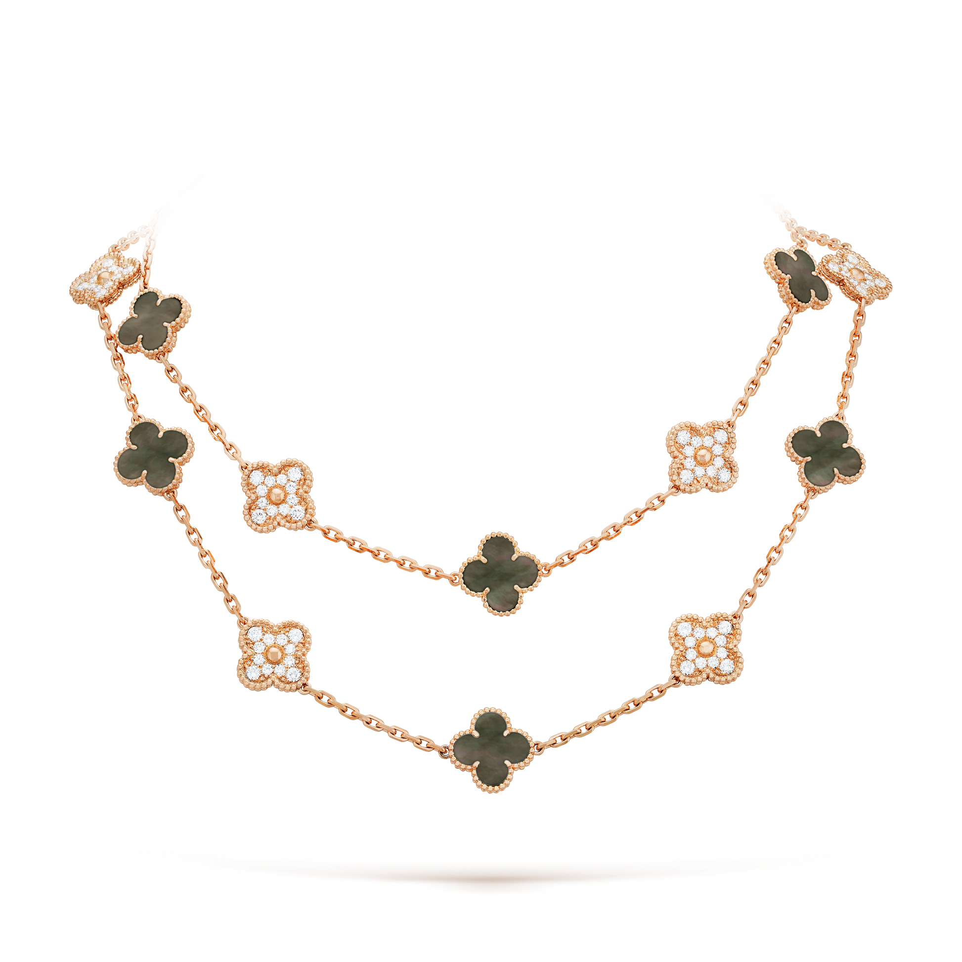 18K Vintage Alhambra 20 Motifs Long Necklace