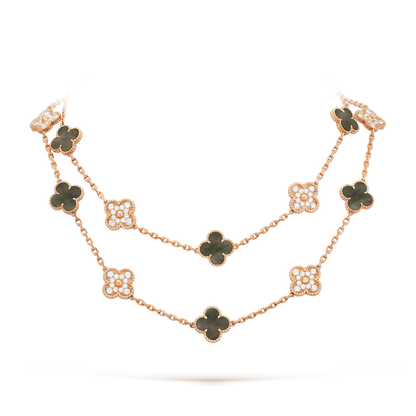 18K Vintage Alhambra 20 Motifs Long Necklace