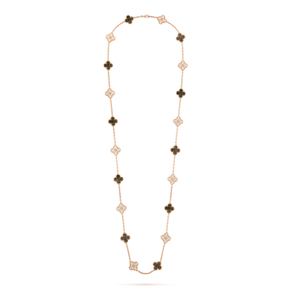 18K Vintage Alhambra 20 Motifs Long Necklace