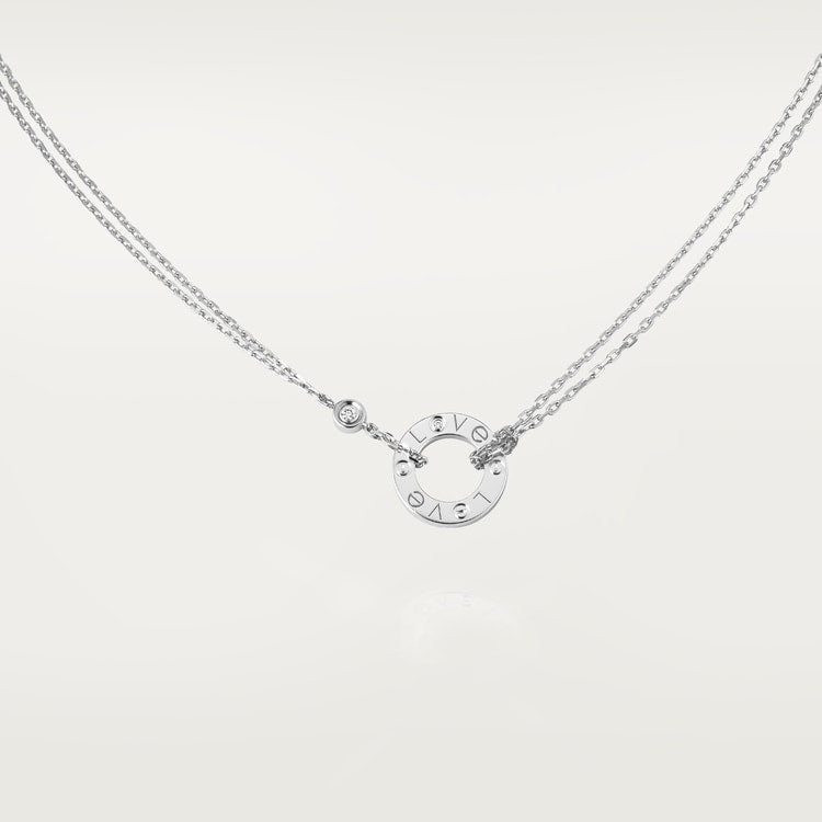 18K Love 2 Diamond Necklace