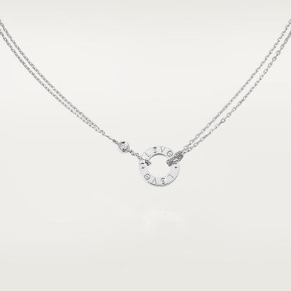 18K Love 2 Diamond Necklace