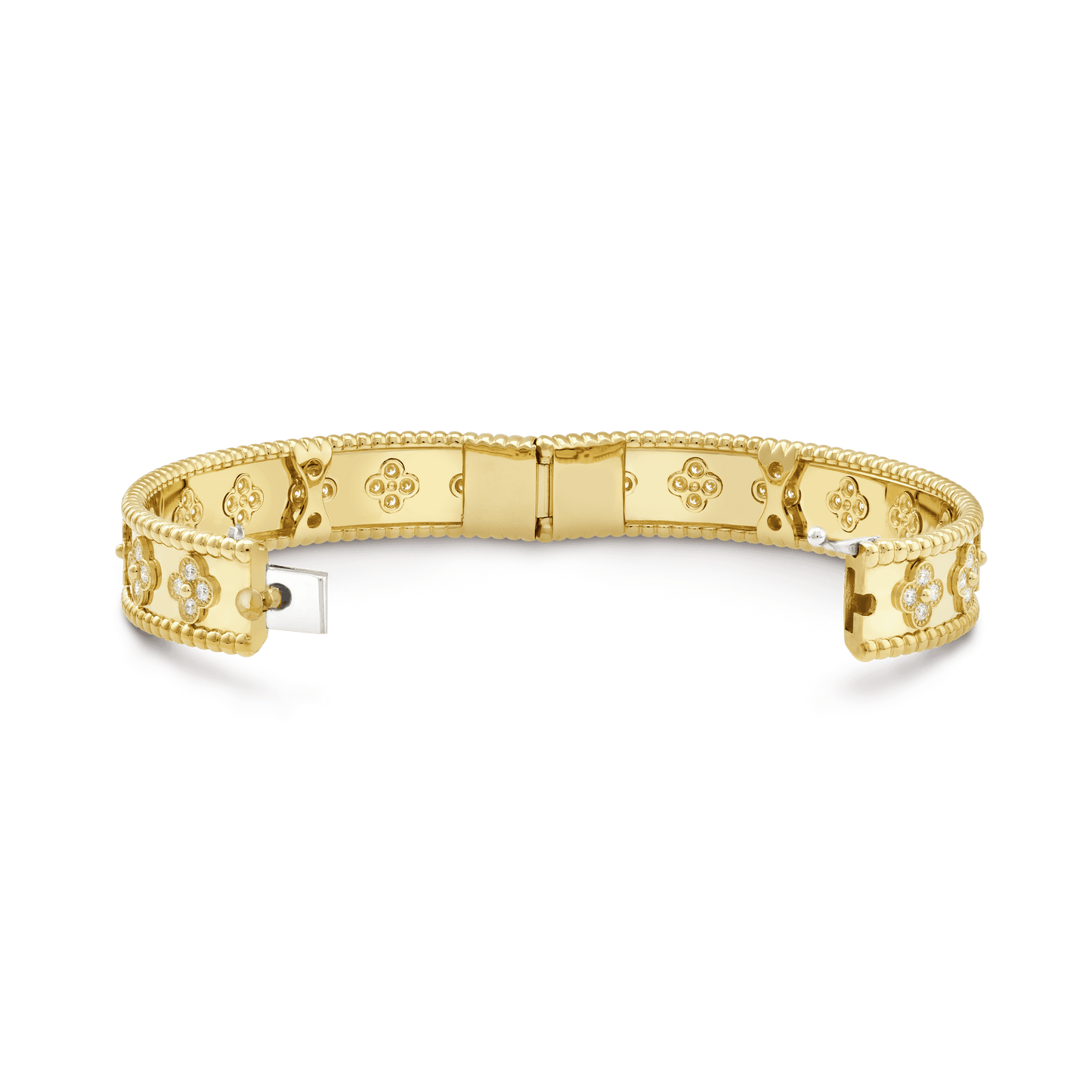 18K Perlée Clovers Bracelet