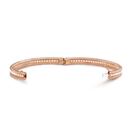 18K Perlée Diamonds One Row Bracelet