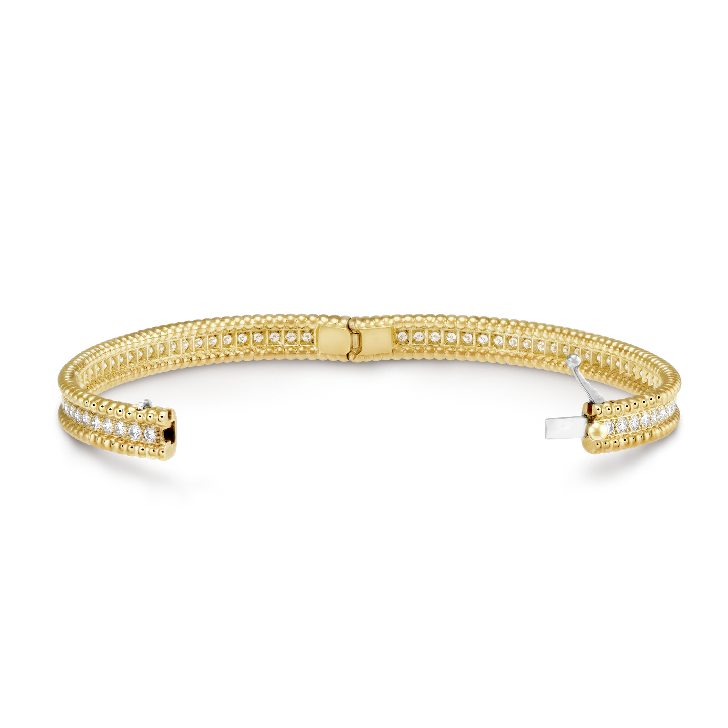 18K Perlée Diamonds One Row Bracelet