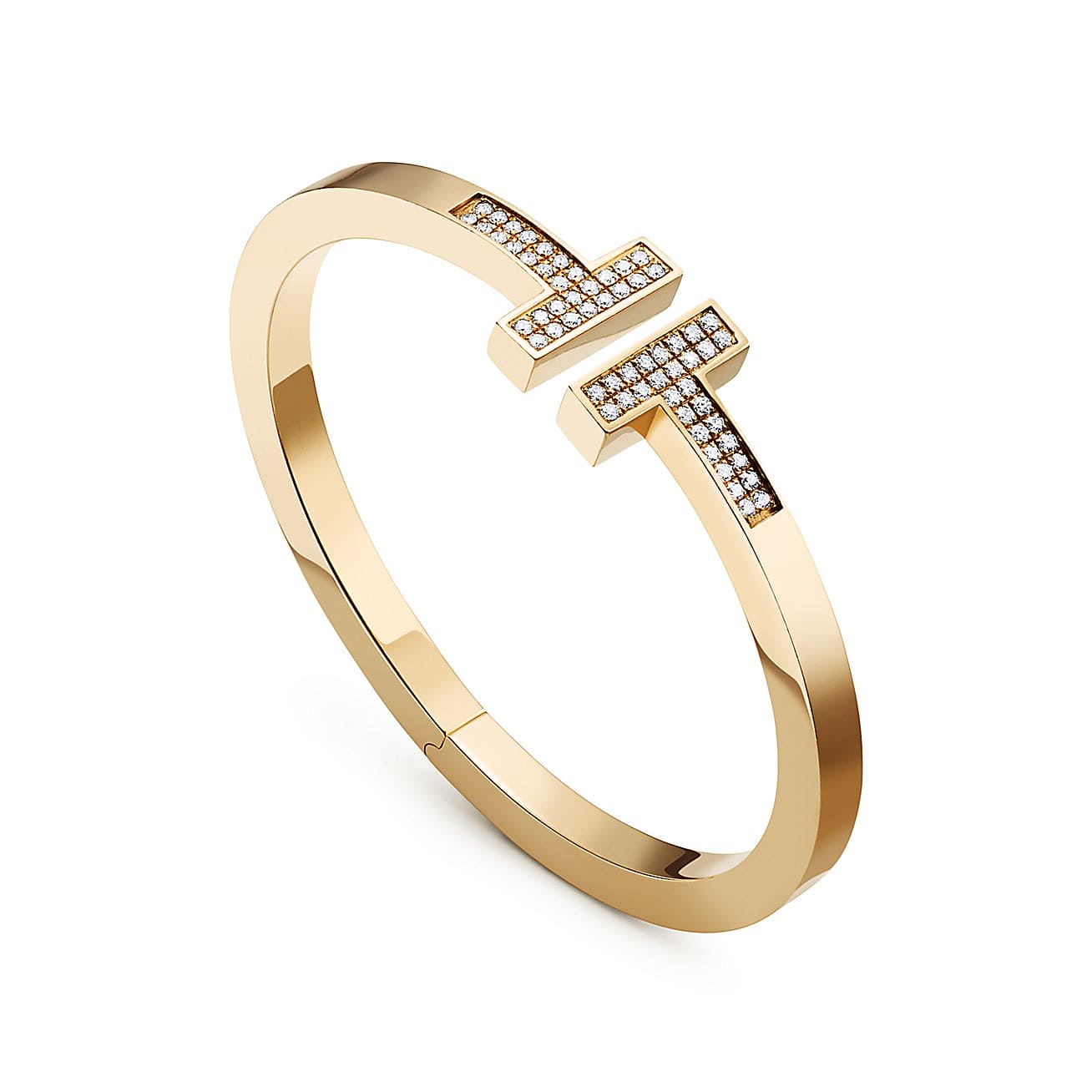 18K T Diamond Square Bracelet