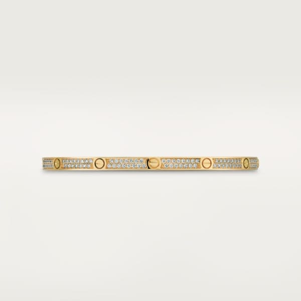 18K LOVE BRACELET 3.65MM DIAMOND-PAVED