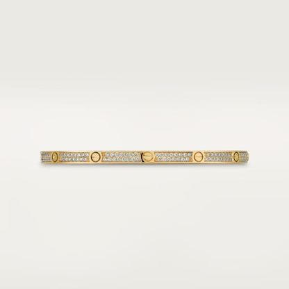 18K LOVE BRACELET 3.65MM DIAMOND-PAVED