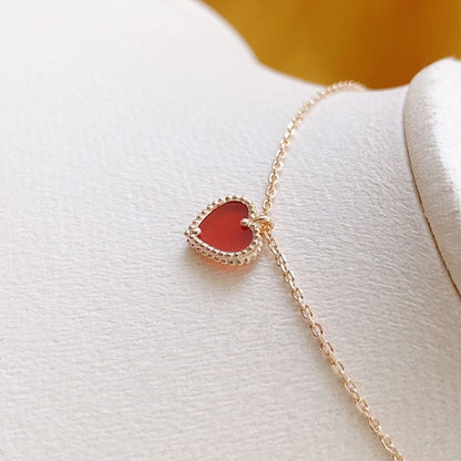 18K Sweet Alhambra Heart Pendant Necklace