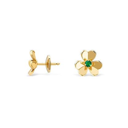 18K Frivole Mini Emerald Earrings