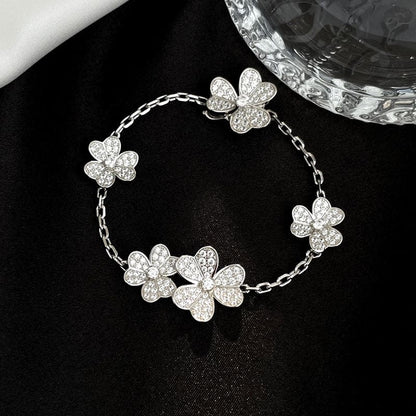 18K Frivole Diamonds Clover Bracelet