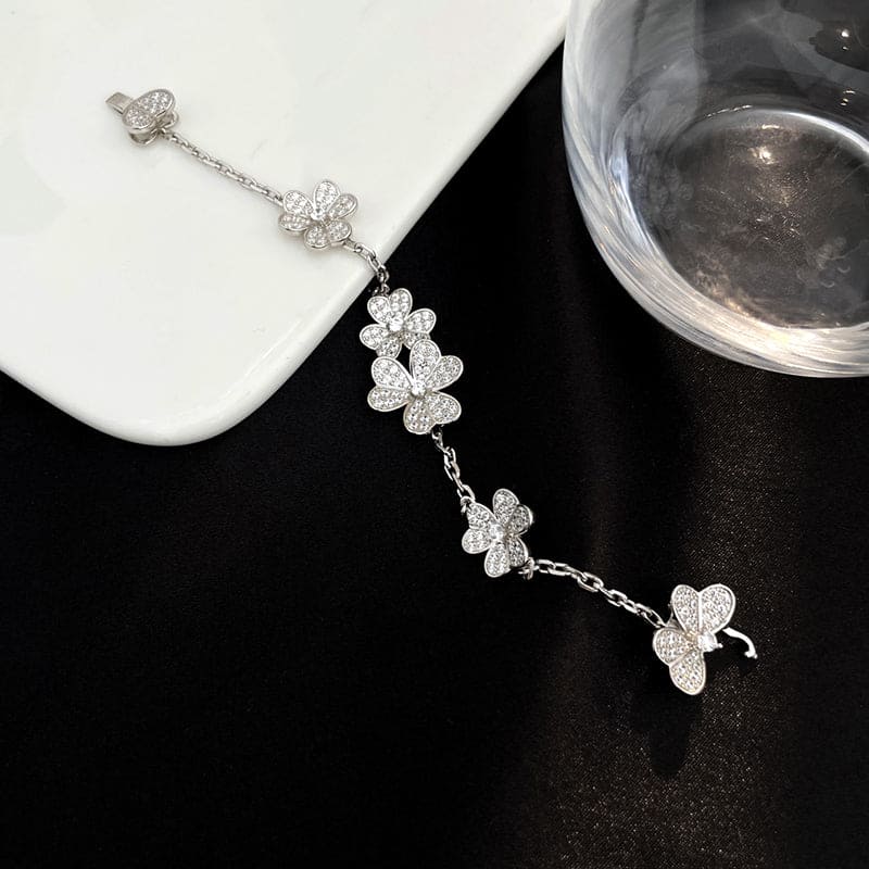 18K Frivole Diamonds Clover Bracelet