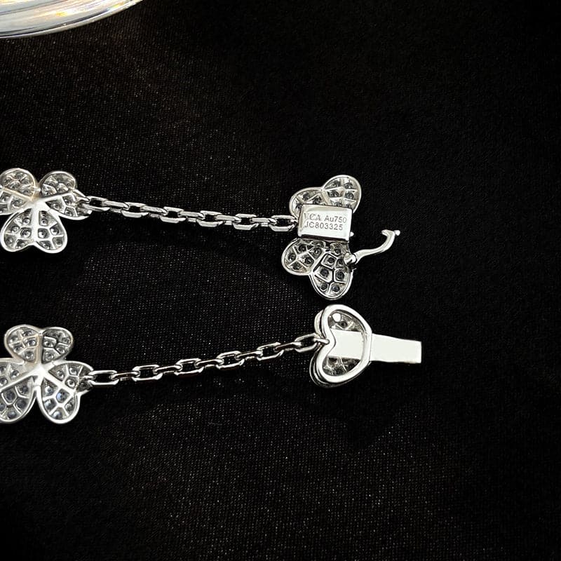 18K Frivole Diamonds Clover Bracelet