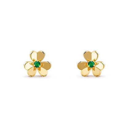 18K Frivole Mini Emerald Earrings