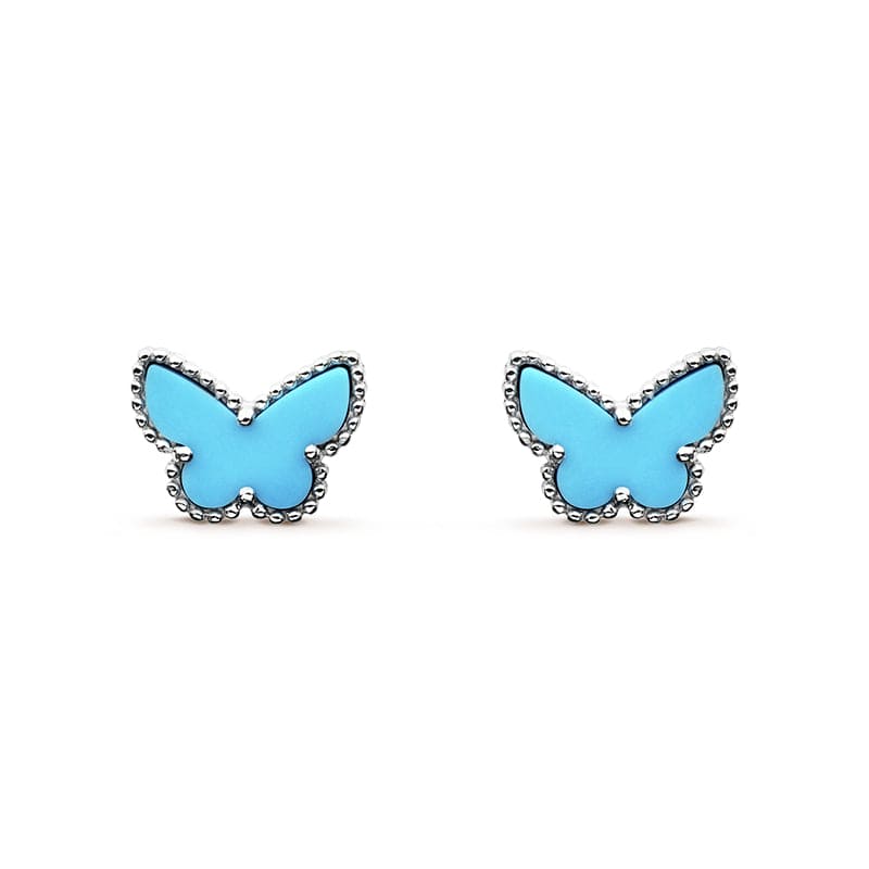 18k Sweet Alhambra Butterfly Stud Earrings