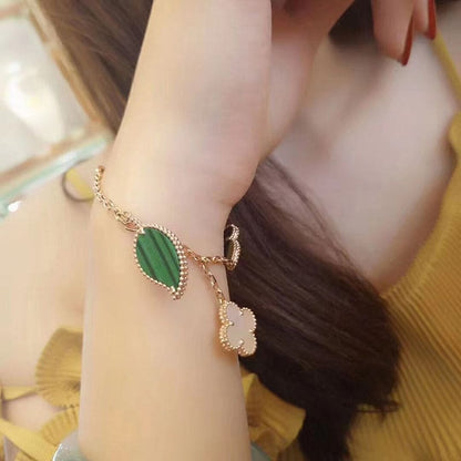 18K Lucky Alhambra Four Motifs Clover Bracelet