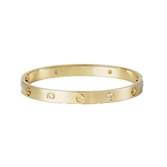 18K 4 Diamonds Love Bracelet