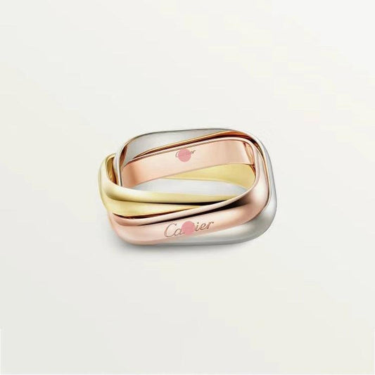 18K Trinity Cushion Ring