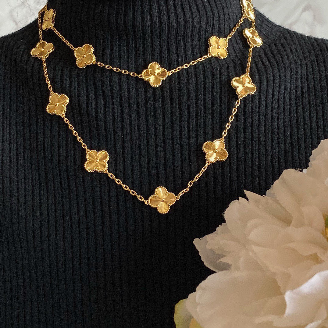 18K Vintage Alhambra 20 Motifs Long Necklace