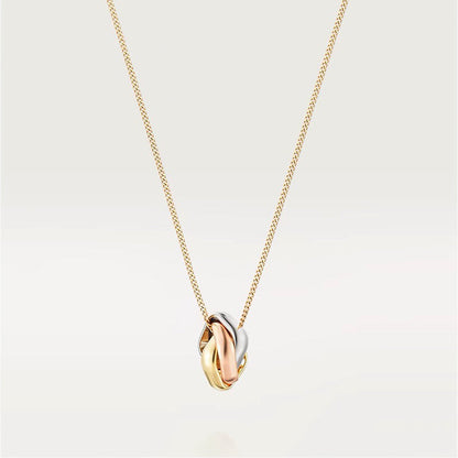 18K Trinity Cushion Necklace