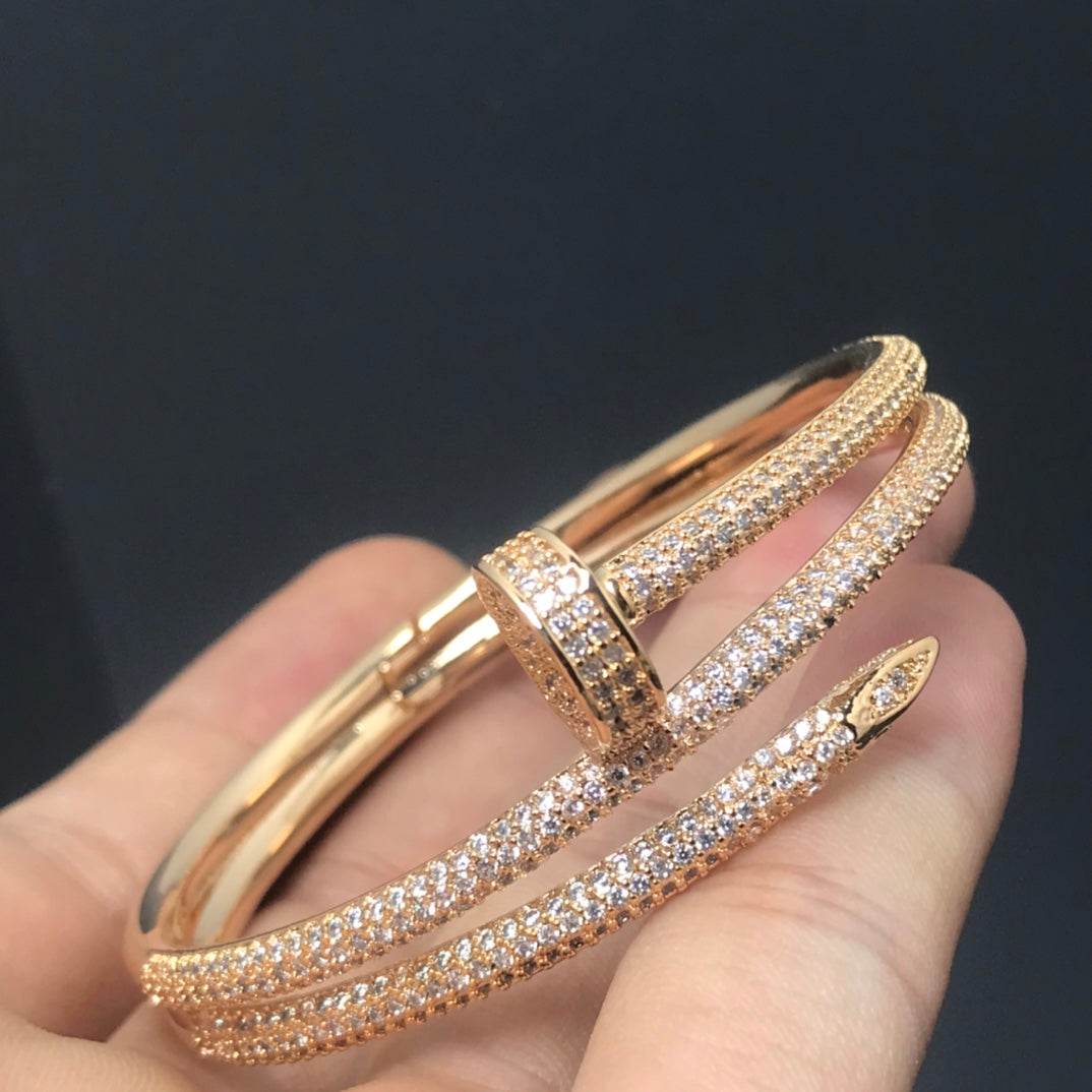 18K Juste Un Clou Full Diamonds Bracelet