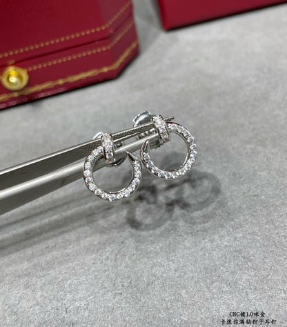 18K Juste Un Clou Diamonds Earrings