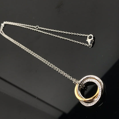 18K Trinity Diamonds Necklace