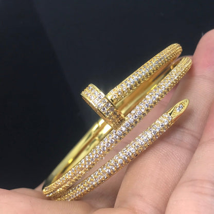 18K Juste Un Clou Full Diamonds Bracelet