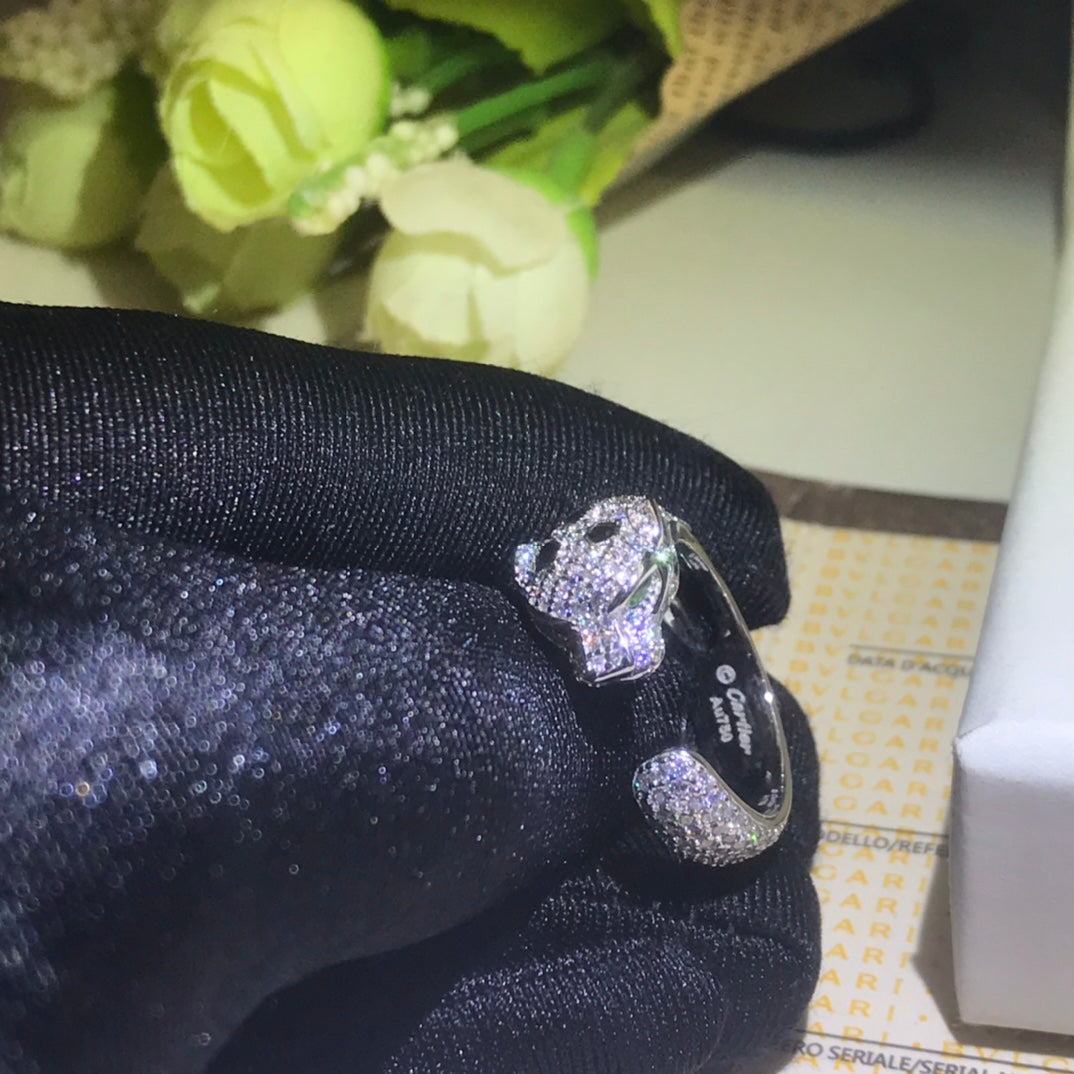 18K Panthère De Diamond Ring