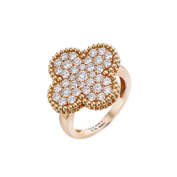 18K Magic Alhambra Diamond Ring