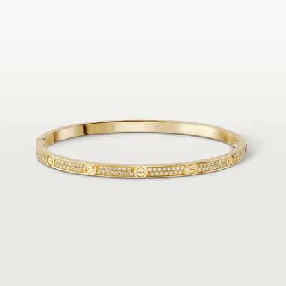 18K LOVE BRACELET 3.65MM DIAMOND-PAVED